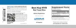 Label for Beni Koji RYR Red Yeast Rice