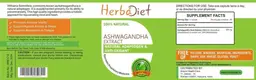 Label for Ashwagandha Extract