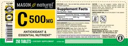 Label for C 500 mg