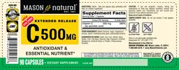 Label for C 500 mg