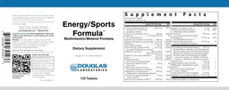 Label for Energy/Sports Formula