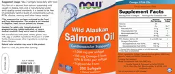 Label for Wild Alaskan Salmon Oil