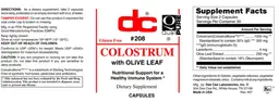 Label for Colostrum