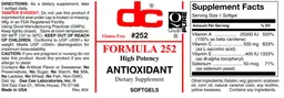 Label for Formula 252