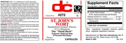 Label for St. John's Wort