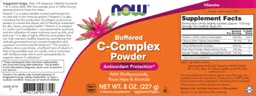 Label for Buffered C-Complex Powder
