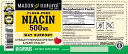 Label for Niacin 500 mg
