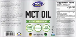 Label for MCT Oil