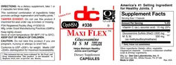 Label for Maxi Flex