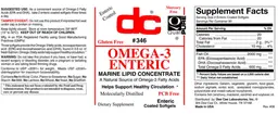 Label for Omega-3 Enteric