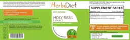 Label for Holy Basil Extract