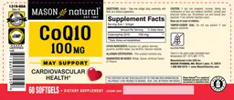 Label for CoQ10 100 mg