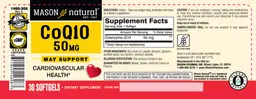 Label for CoQ10 50 mg