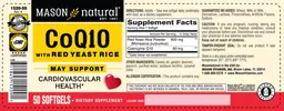Label for CoQ10 with Red Yeast Rice