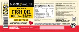 Label for Fish Oil 1000 mg