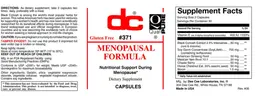 Label for Menopausal Formula