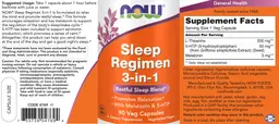 Label for Sleep Regimen 3-in-1