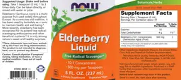 Label for Elderberry Liquid