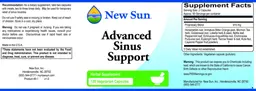 Label for Advanced Sinus Support