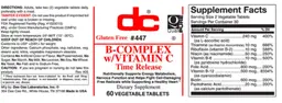 Label for B-Complex w/Vitamin C Time Release