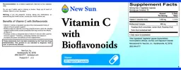 Label for Vitamin C with Bioflavonoids