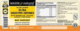 Label for Ultra Digestive Enzymes