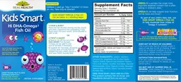 Label for Kids Smart Hi DHA-Omega 3 Fish Oil Great Tasting Fruit Flavor