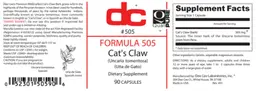 Label for Formula 505