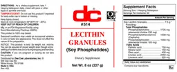 Label for Lecithin Granules