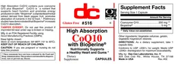 Label for CoQ10 with BioPerine