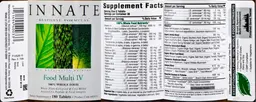 Label for Food Multi IV