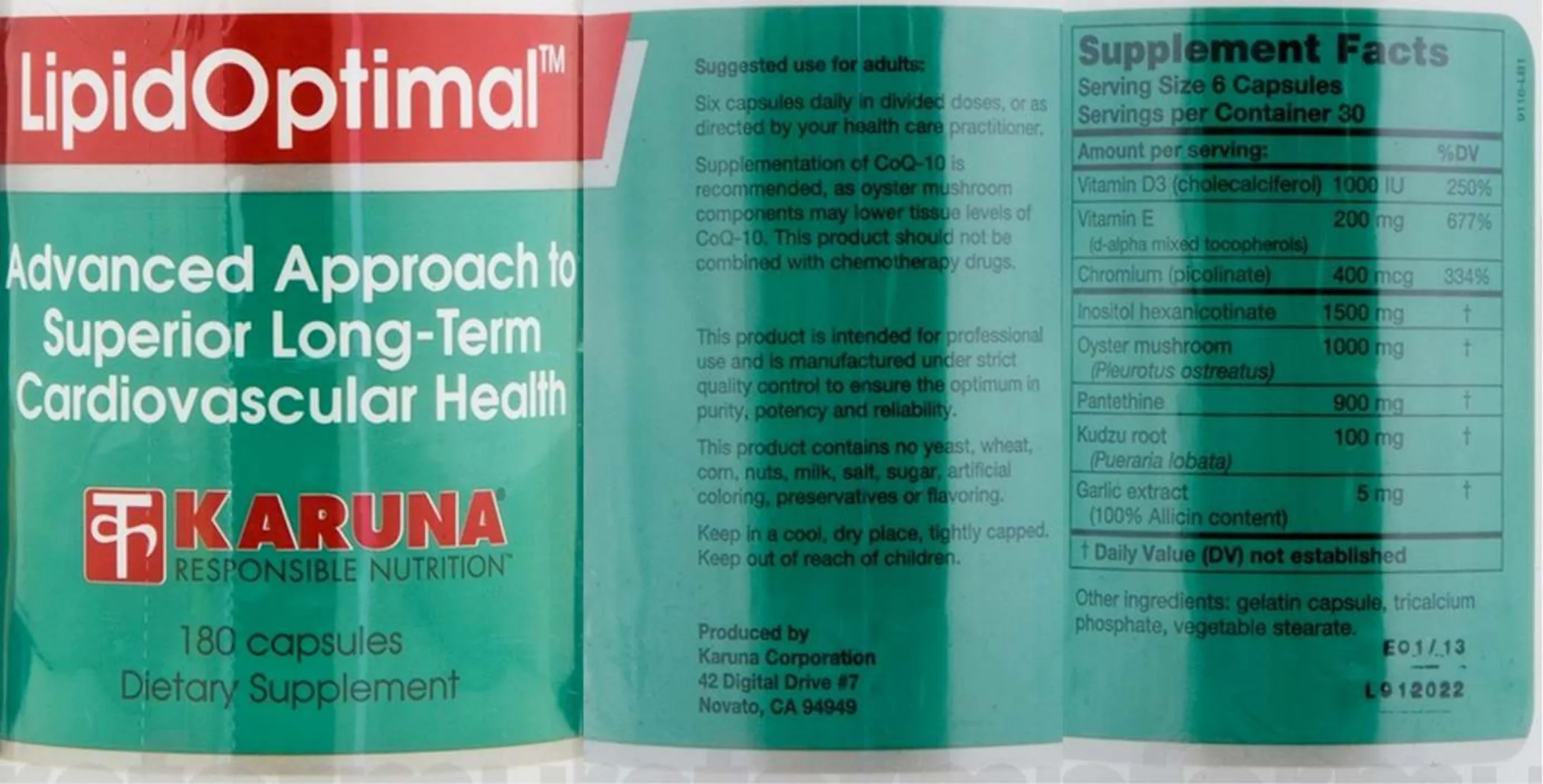 Label for LipidOptimal