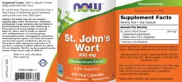 Label for St. John's Wort 300 mg