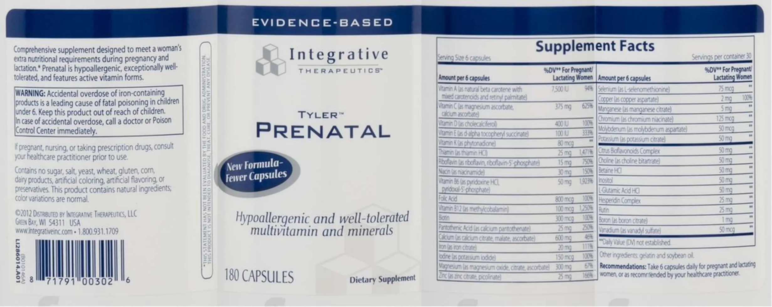 Label for Tyler Prenatal