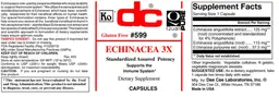 Label for Echinacea 3X