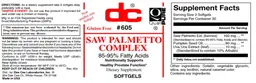 Label for Saw Palmetto Complex