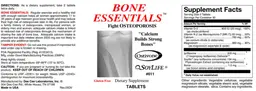 Label for Bone Essentials