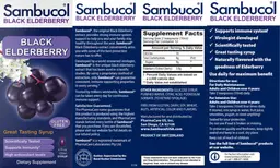Label for Black Elderberry Syrup