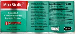 Label for MaxBiotic