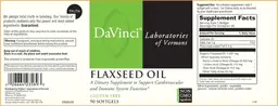 Label for Flax Seed Oil