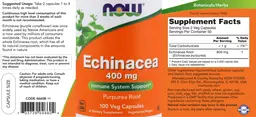 Label for Echinacea 400 mg
