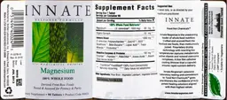 Label for Magnesium