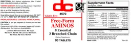 Label for Free-Form Aminos