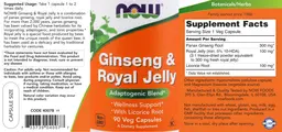 Label for Ginseng & Royal Jelly