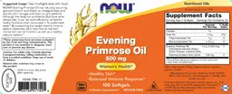 Label for Evening Primrose Oil 500 mg