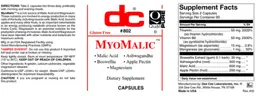 Label for MyoMalic