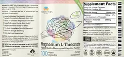 Label for Magnesium L-Threonate