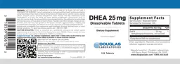 Label for DHEA 25 mg