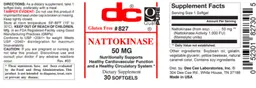 Label for Nattokinase 50 mg