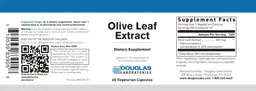 Label for Olive Leaf Extract
